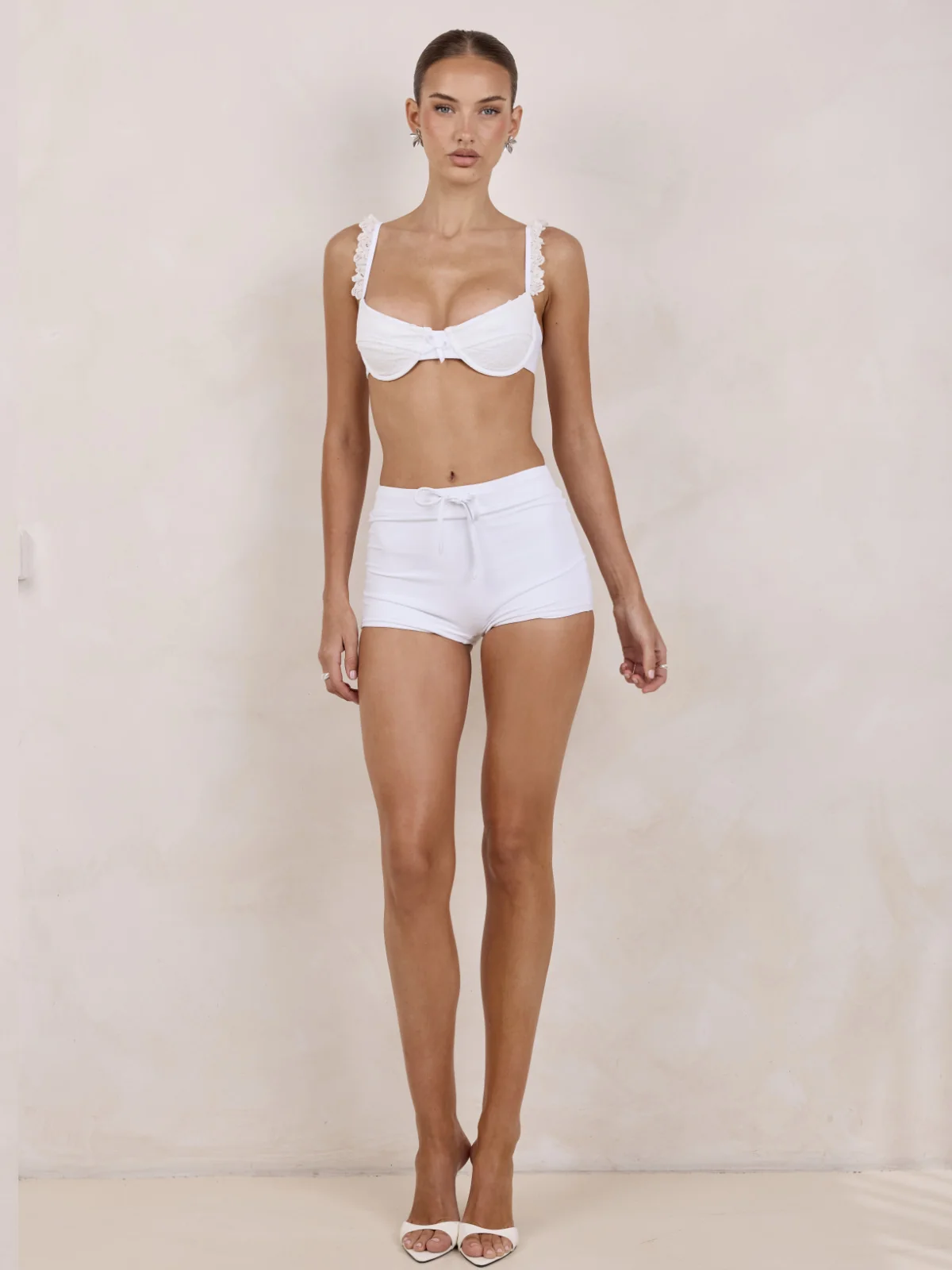Billi Swim Shorts - White - Image 7