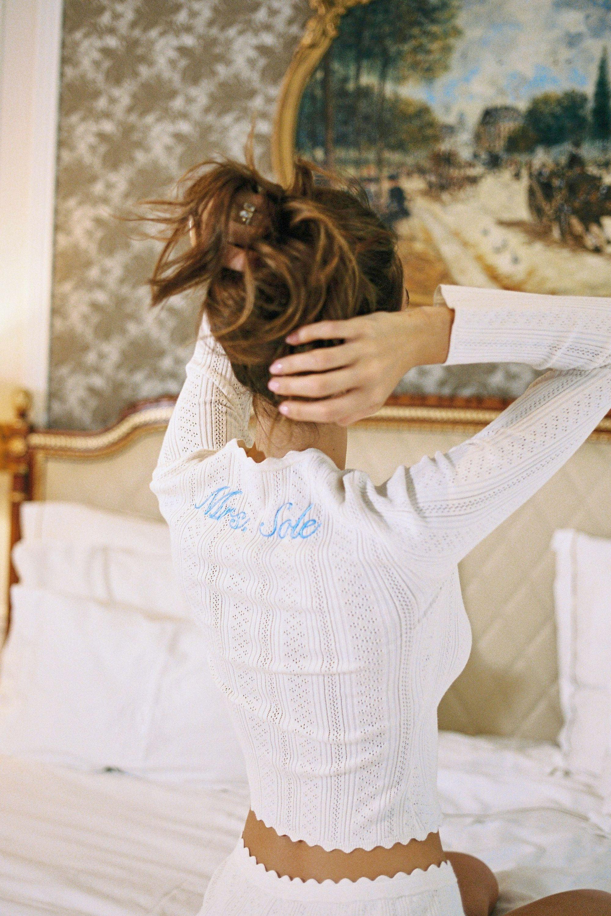 Lark Long Sleeve Top - Ivory - Image 11
