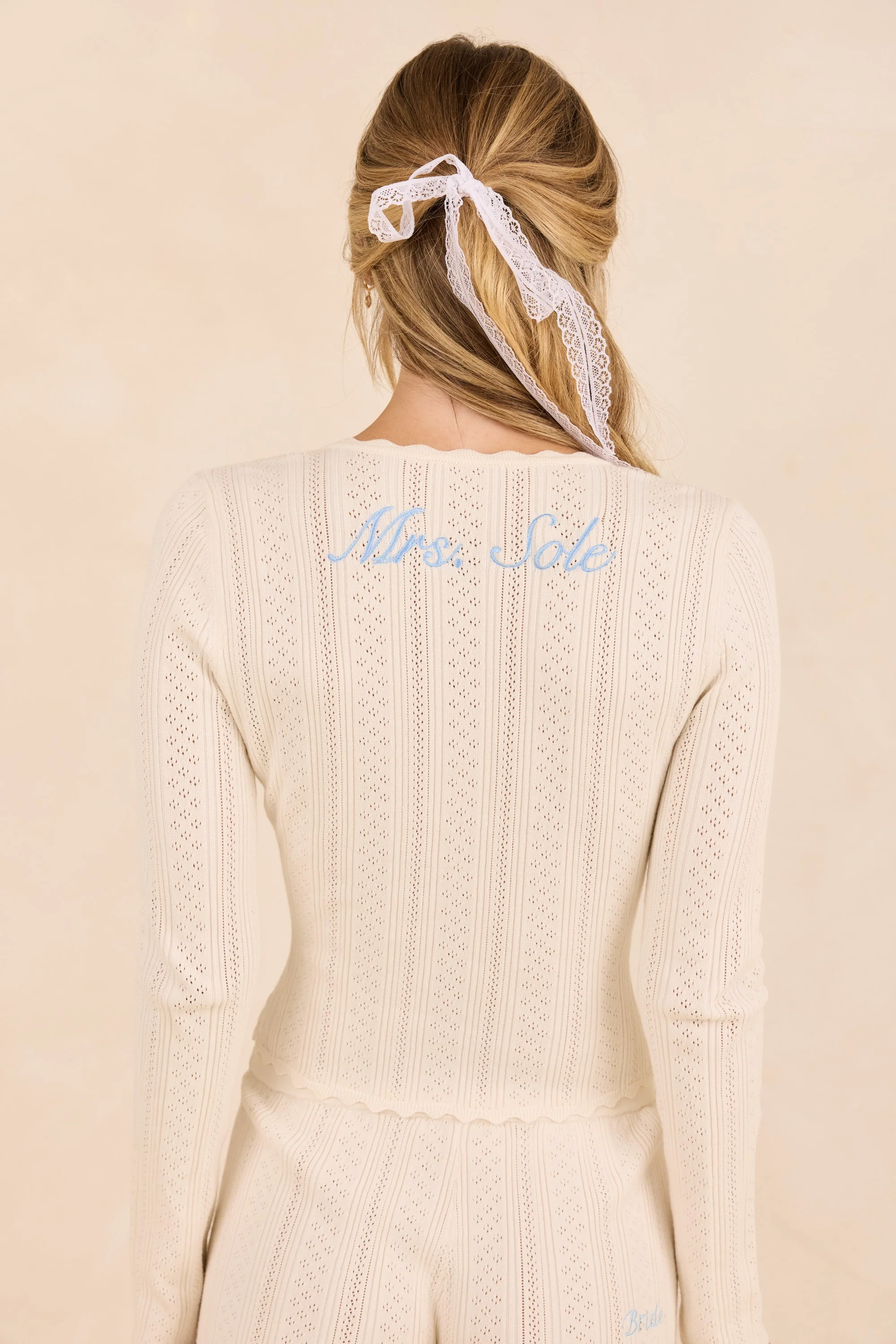 Lark Long Sleeve Top - Ivory - Image 2